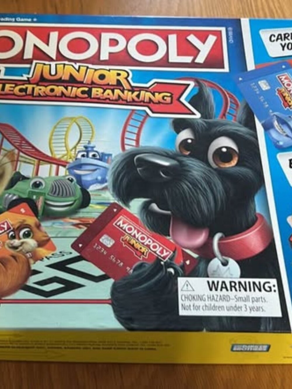 Hasbro Monopoly Junior Electronic Banking Board Game Cashless Kids Family Night